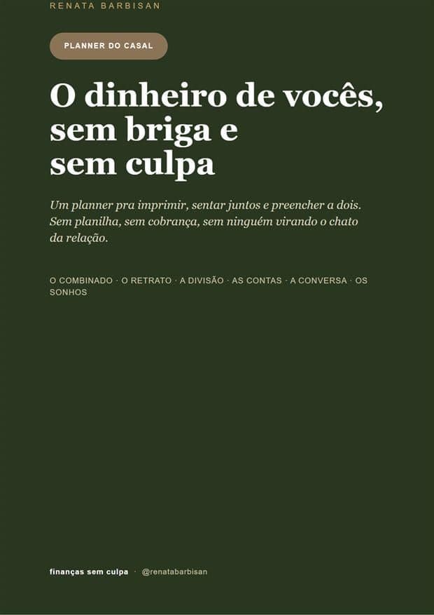 Capa do Planner do Casal