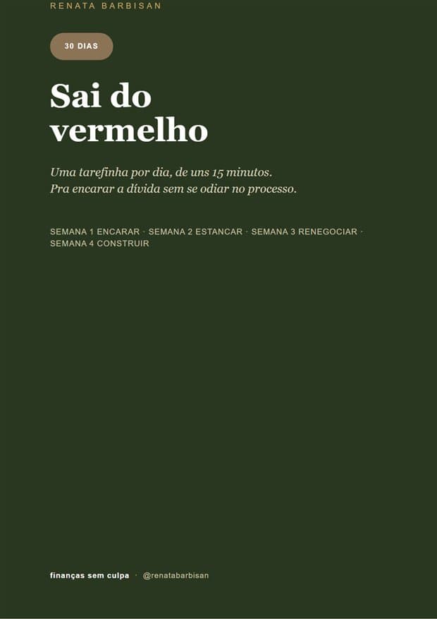 Capa do Sai do Vermelho em 30 Dias